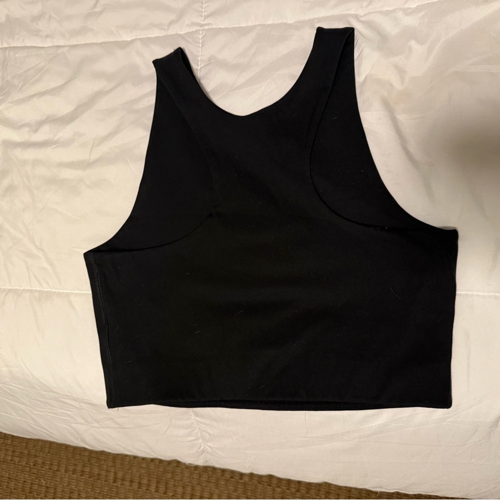 Girlfriend Collective Black Tank Top Racerback bra